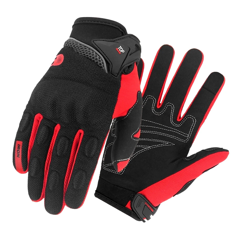 Summer Full Finger Motorcycle Gloves Men Breathable Touch Screen Motorbike Motocross Moto Biker Gloves Motorcycle Accessories