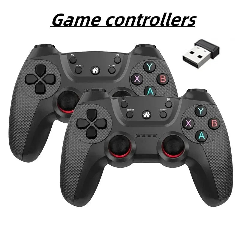 Wireless doubles game Controller For Linux/Android phone For Game Box Game stick PC Smart TV Box 2.4G gamepad Joystick