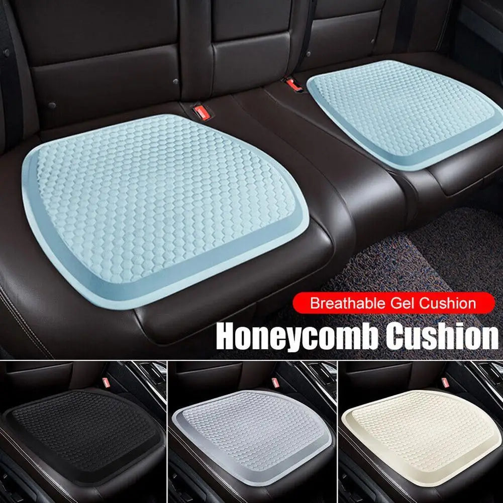 Cool Down Summer with The Universal Car Honeycomb Ice Filigree Gel Cushion Car Seat Cushion Ergonomic and Comfortable for Riding