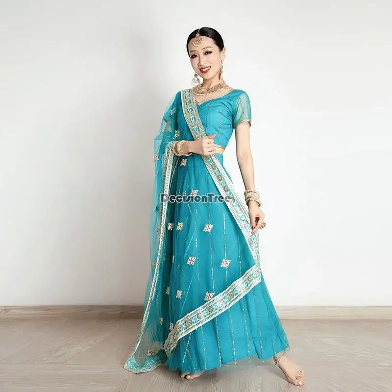 Indian traditional clothing pakistani sarees dress women elegant clothing party dress cosplay dance wear stage dress a9