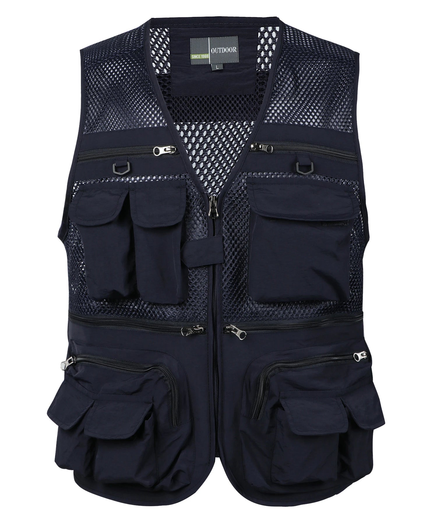 Men's Vest Tactical Webbed Gear Coat Summer Photographer Waistcoat Tool Many Pocket Mesh Work Sleeveless Jacket Male
