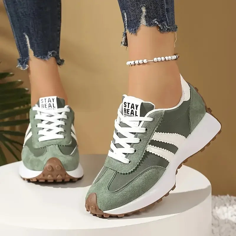 Zapatillas Cómodas para Mujer, Nueva Colección Primavera-Otoño, Marca de Lujo, Zapatillas de Diseñador, Calzado Casual, Ligeras, Planas, Transpirables para Mujer
