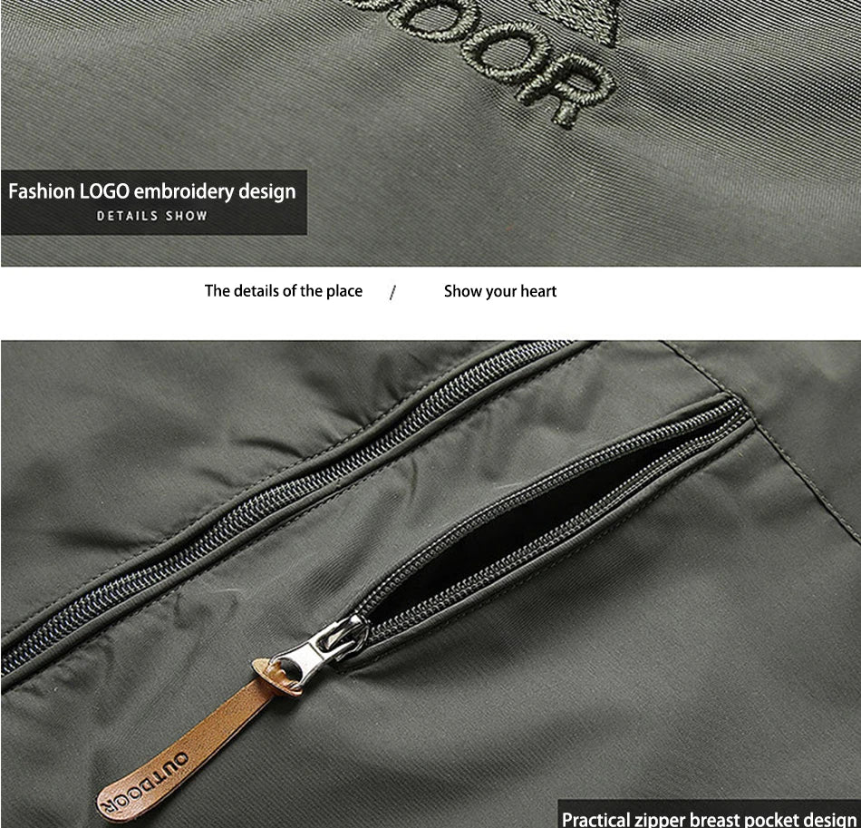 Winter Jacket Fashion Coat Hoodies Camping Hiking Jacket Men's Casual Waterproof Jacket Windbreaker Men Outerwear Clothes