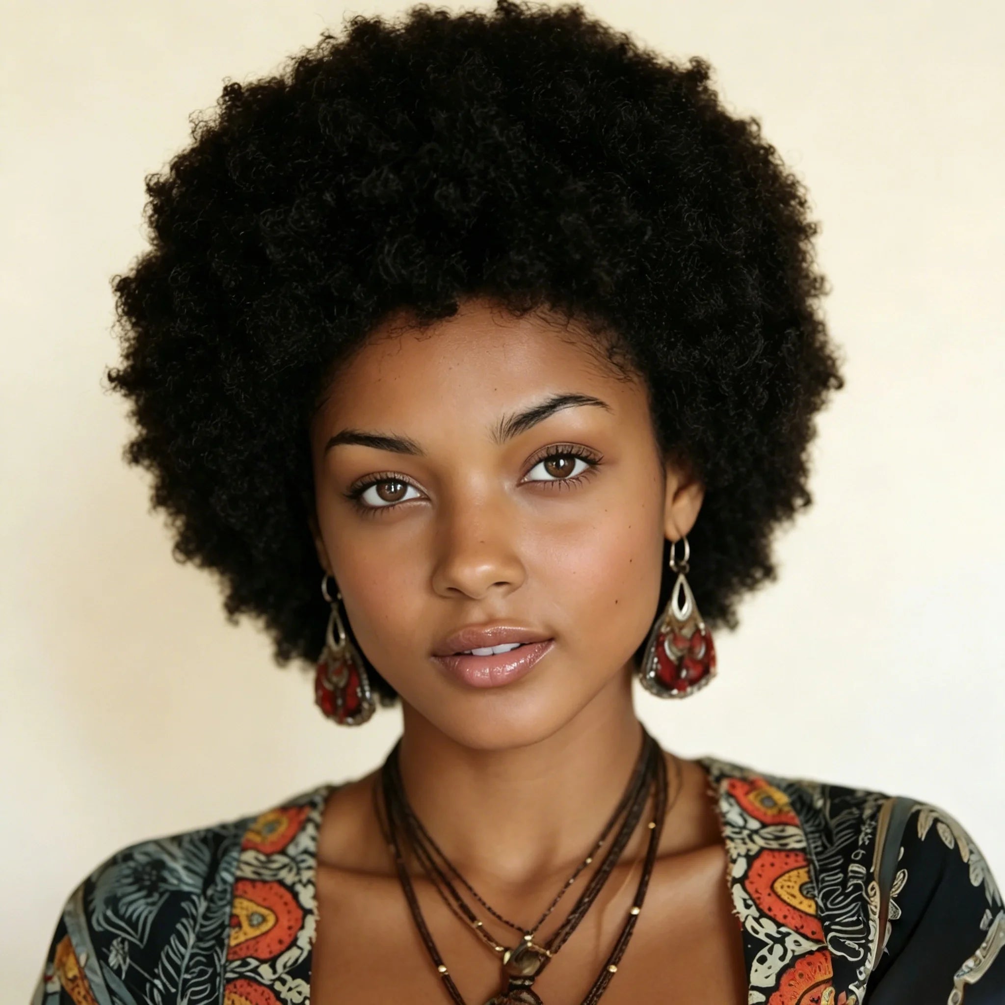 Afro Curly Human Hair Wig