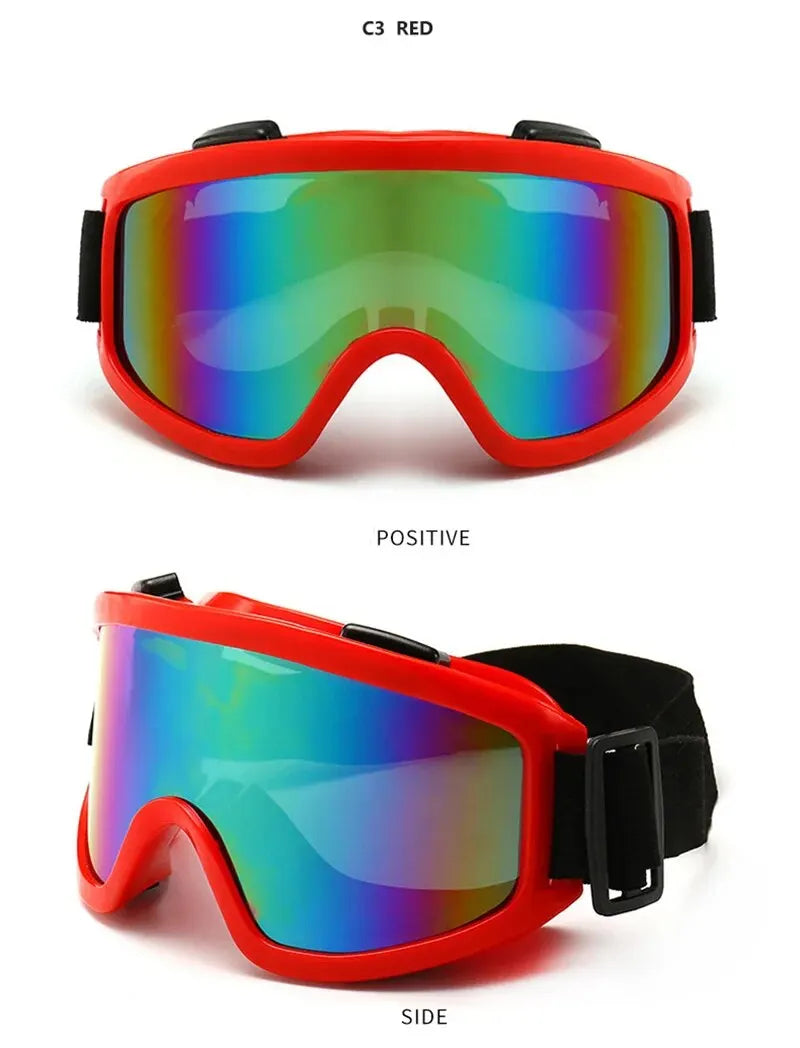 Protective Glasses Motorcycle Helmet Outdoor Sports Windproof Dustproof Eye Glasses Ski Snowboard Goggles Motocross Riot Contr