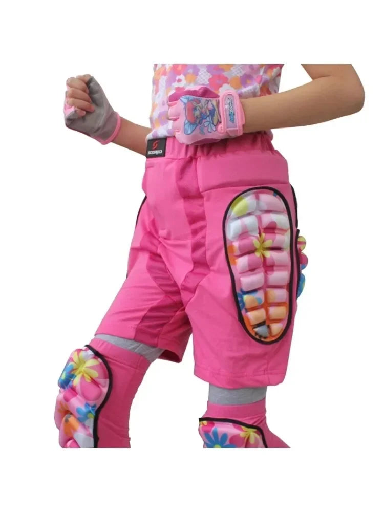 Pantalones cortos de esquí y snowboard, de EVA, con almohadilla protectora de cadera 3D para niños, equipo de protección para patinaje y equitación, protector acolchado resistente a caídas.