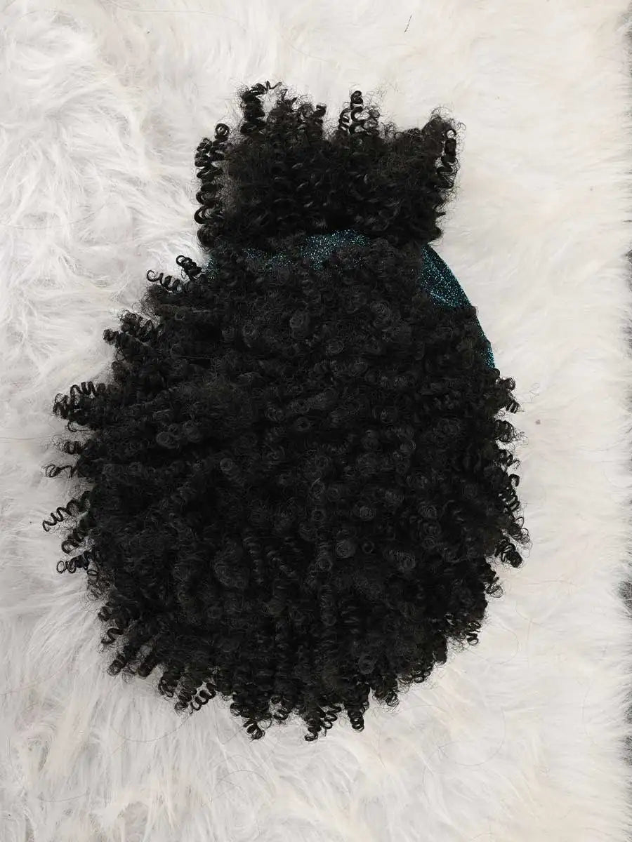 Headband Wig Curly Headband Wig With Bangs For Women Synthetic Afro Curly Hair Wig With Headband Attached Short Kinky Curly Afro High Puff With Bangs Stripes Short Red Curly Wigs with Bangs for Women, Natural Wavy Synthetic W