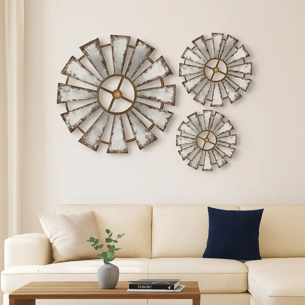 Vintage Wood Windmill Wall Decor Rustic Style Unique Windmill Home Decor Country Theme Hanging Rustic Wall Art Kitchen Decor
