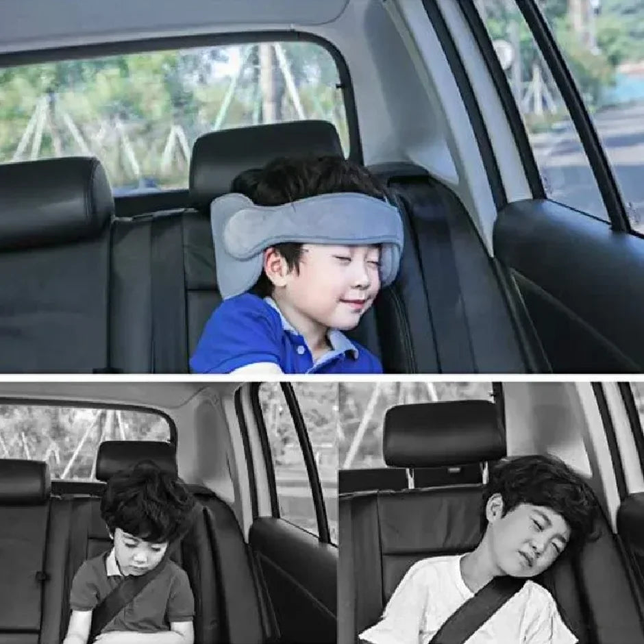 Soporte para la cabeza de asiento de coche para bebé, cinturón de sujeción para niños, posicionador de sueño ajustable para niños y niñas, almohadas de seguridad para bebé, reposacabezas para viajes