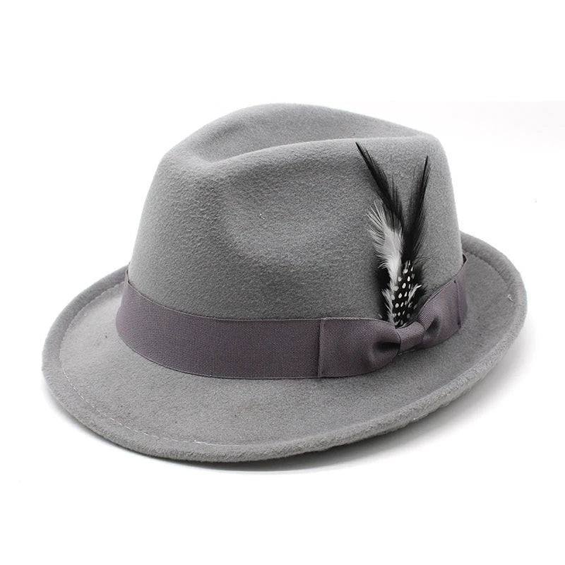 Sombrero de fieltro con lazo