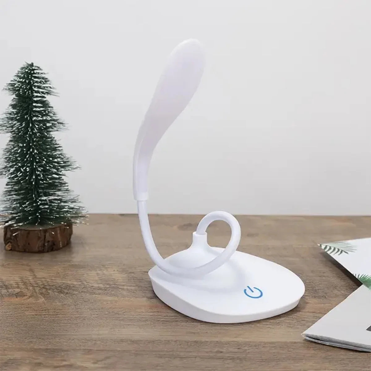 Lámpara de Escritorio LED de Lectura, Lámpara de Escritorio Portátil, Luz de Mesa con Carga USB, Atenuación Táctil, Protección Ocular para Estudiar, Iluminación para Habitación u Oficina