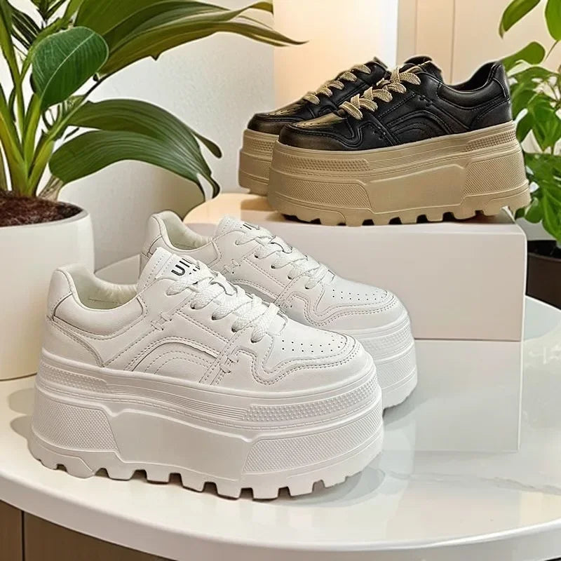 Platform Womens Shoes Non-slip Women Running Shoes Designer Vulcanized Shoes Lace-up Wear-resistant Sneakers for Women New