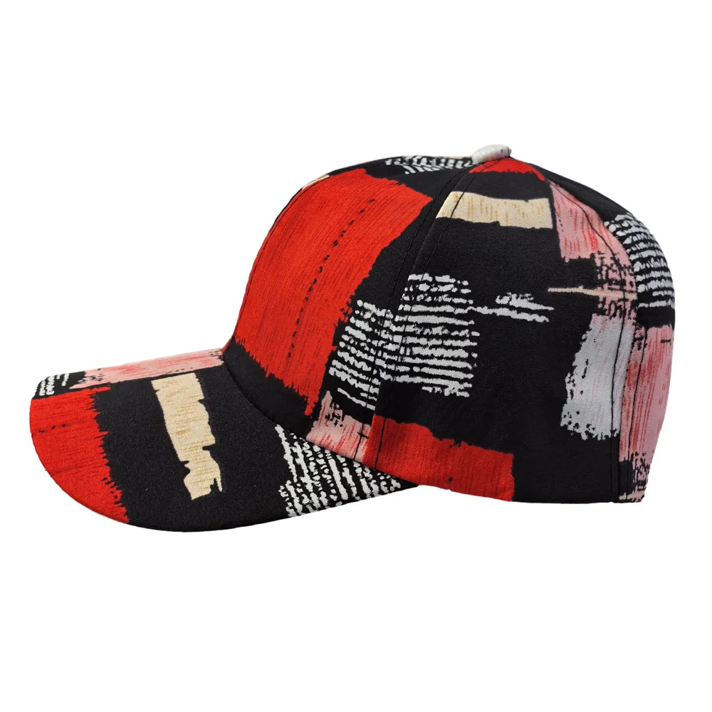 Gorra de béisbol de estilo raglan con paneles