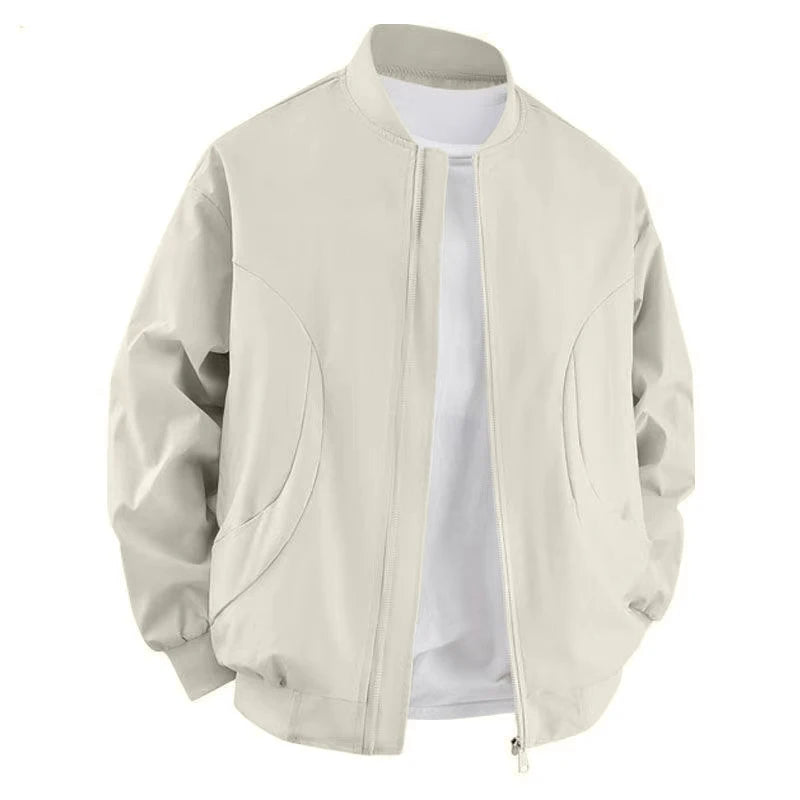 Men's Bomber Jacket Fashion Stylish Lightweight Windbreaker Spring Fall Casual Jackets for Men Outdoor Mens Coats