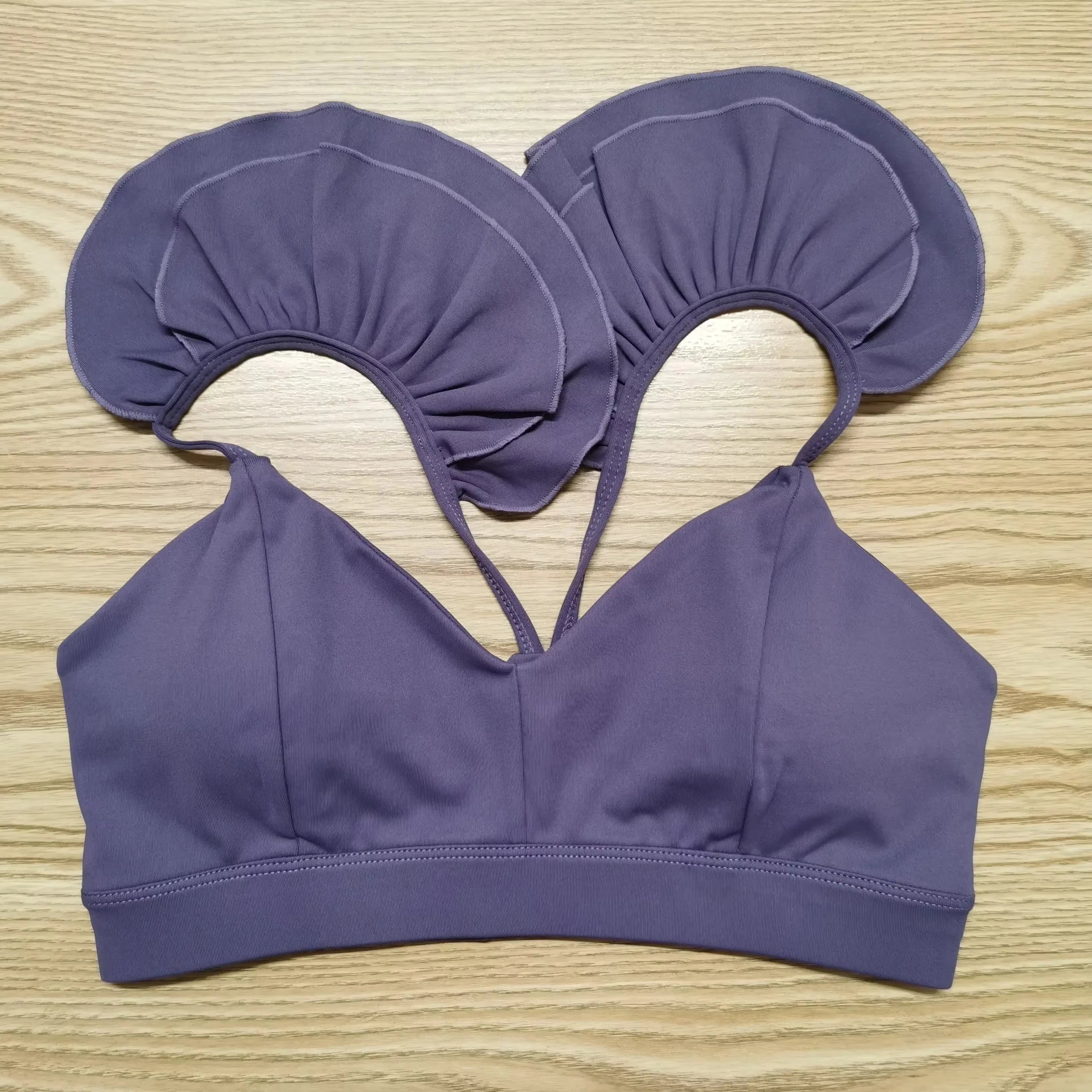 Two Piece Set Women, Yoga Gym Running Badminton Skirt Suit, Crop Top, Sports Bra, Stacked Shorts, Tennis Skirt, Workout Clothing