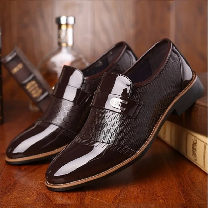 Mocasines Formales Negros Italianos – Elegantes, Estilizados y Perfectos para Bodas o Negocios