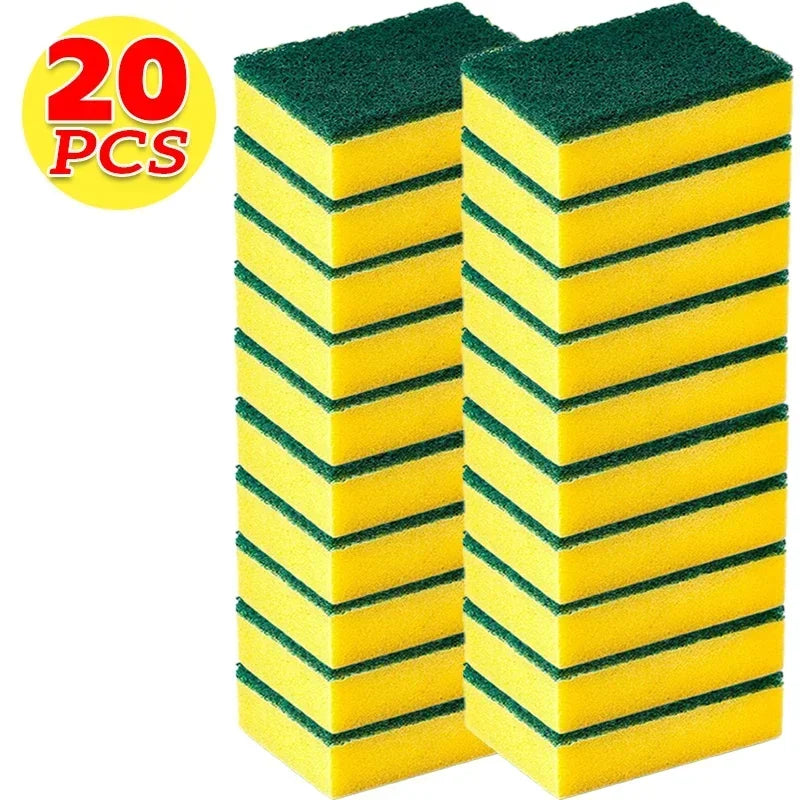 30/5 esponjas mágicas de limpieza, doble cara, reutilizables, trapos de cocina, estropajos para sartenes, ollas, lavavajillas, cepillo, herramientas de limpieza