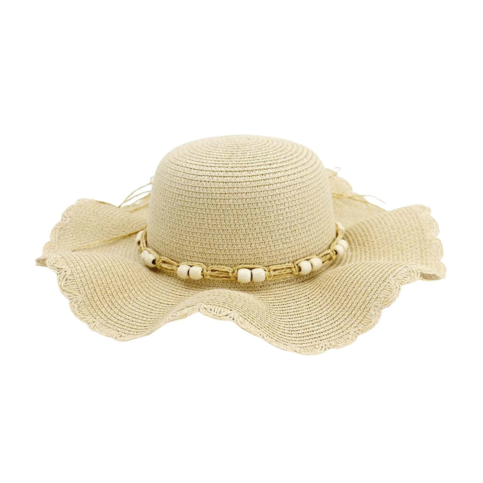 Straw Hat Sun For Women Ethnic Style Summer Beach Holiday Flat Brim Straw Hat New Handmade Paper Straw Beach Sun Hat Women