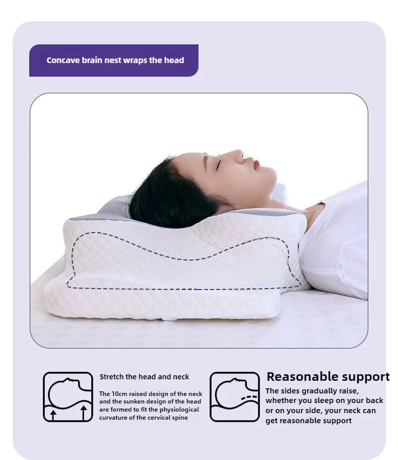 Cervical Pillow Protects Cervical Slow Resilience Memory Cotton Correction Humpback Rich Bag Special Non Collapse Pillow Core