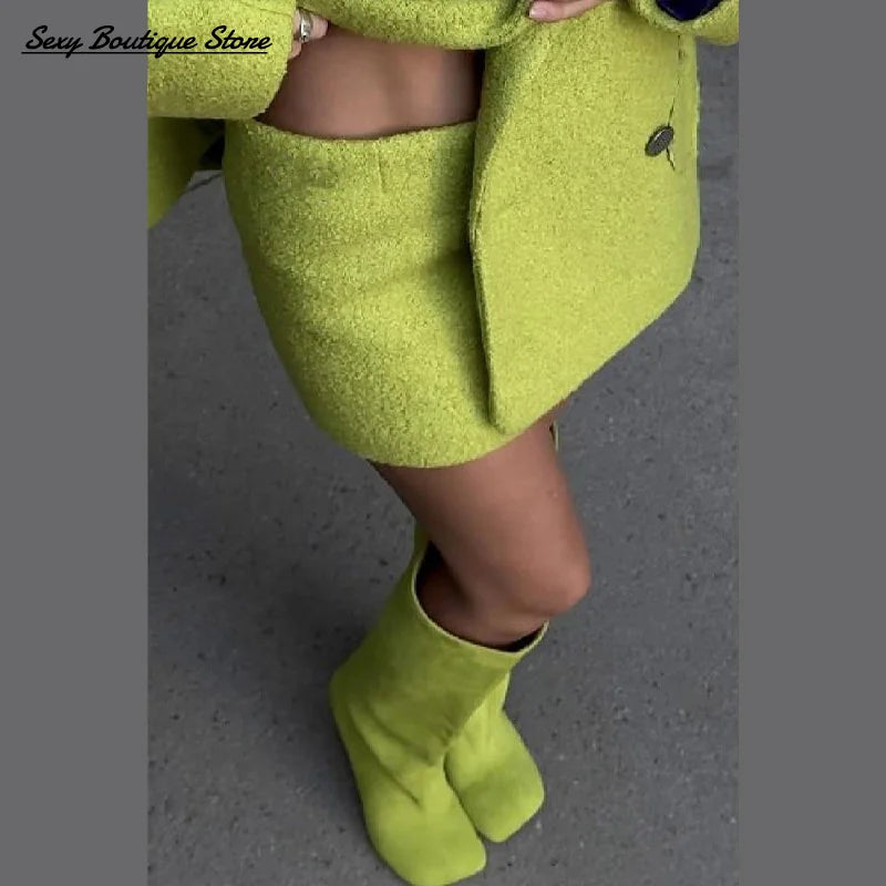 Chic Elegant Blazer Jacket Sets For Women Solid Full Sleeve Loose Suit Coat Mini Skirts 2025 New Autumn Lady Suits Y2k Outfits