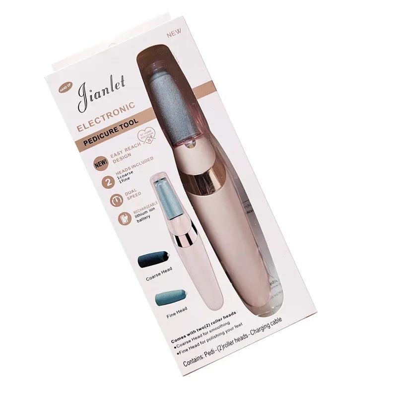 Herramientas de pedicura de molienda eléctrica, lima de papel de lija para pies, herramienta profesional para el cuidado de los pies, herramienta para eliminar callosidades de piel muerta y dura