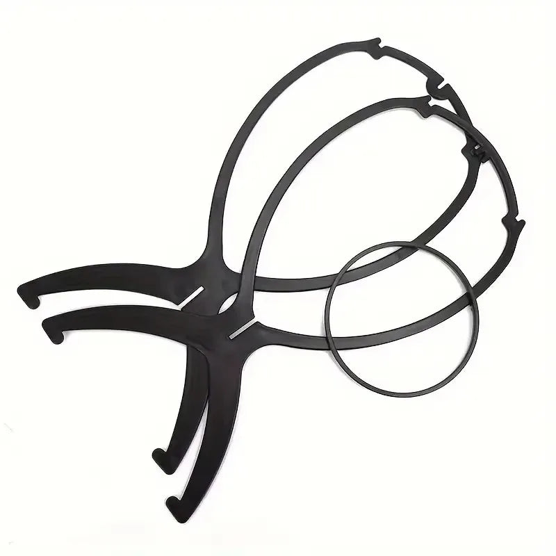 1/3PCS Plastic Wig Stand Portable Wig Head Stand Black Pink Wig Hang Holder Stand Durable Hair Display Tools Wig Accessories