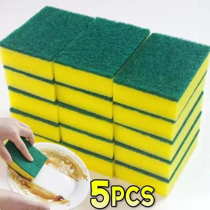 Esponja para lavavajillas de cocina, 100/1 ud., suave, absorbente, limpia, frota ollas, estropajo para eliminar óxido, kit de eliminación, esponja de cepillo para limpieza del hogar