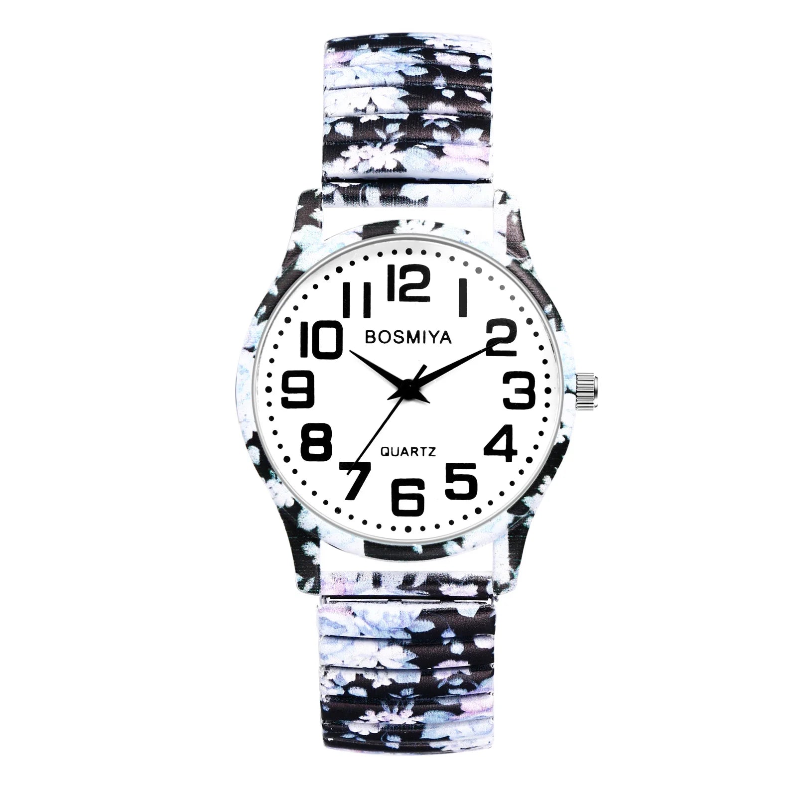 Lancardo Bohemian Quartz Watch Easy to Wear Arabic Numerals Scale Printed Decorative Telescopic Band Watch Valentine's Day Gifts