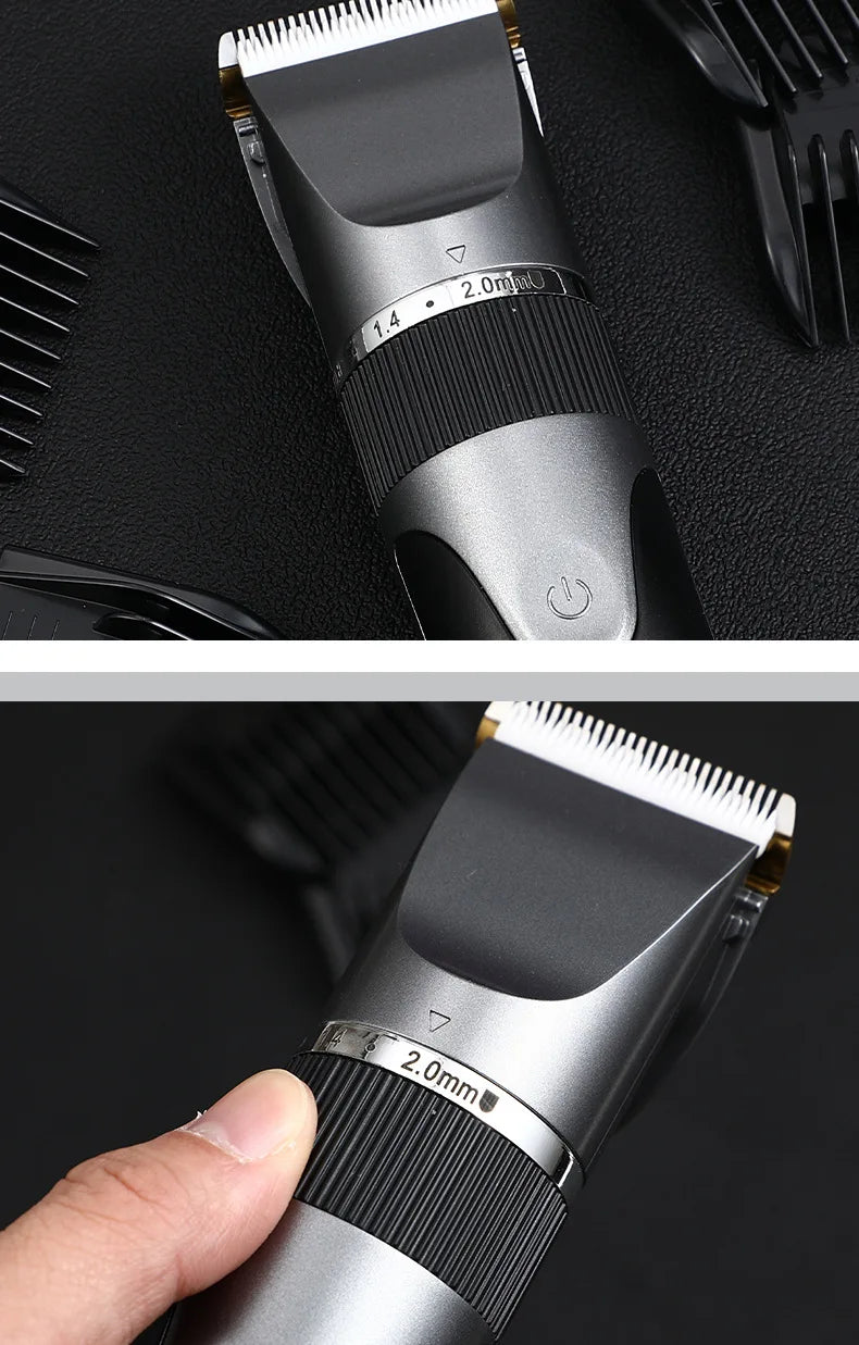 Hair Clipper for Men & Kids - Barber-Grade Beard Trimmer with Ceramic Blades Low Noise Precision Hair Cutting Machine