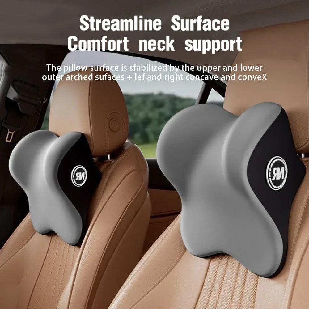 Cojín universal de espuma viscoelástica para reposacabezas de coche, cojín lumbar para la espalda, almohada lumbar, almohada de confort para el cuello, accesorios generales para coche