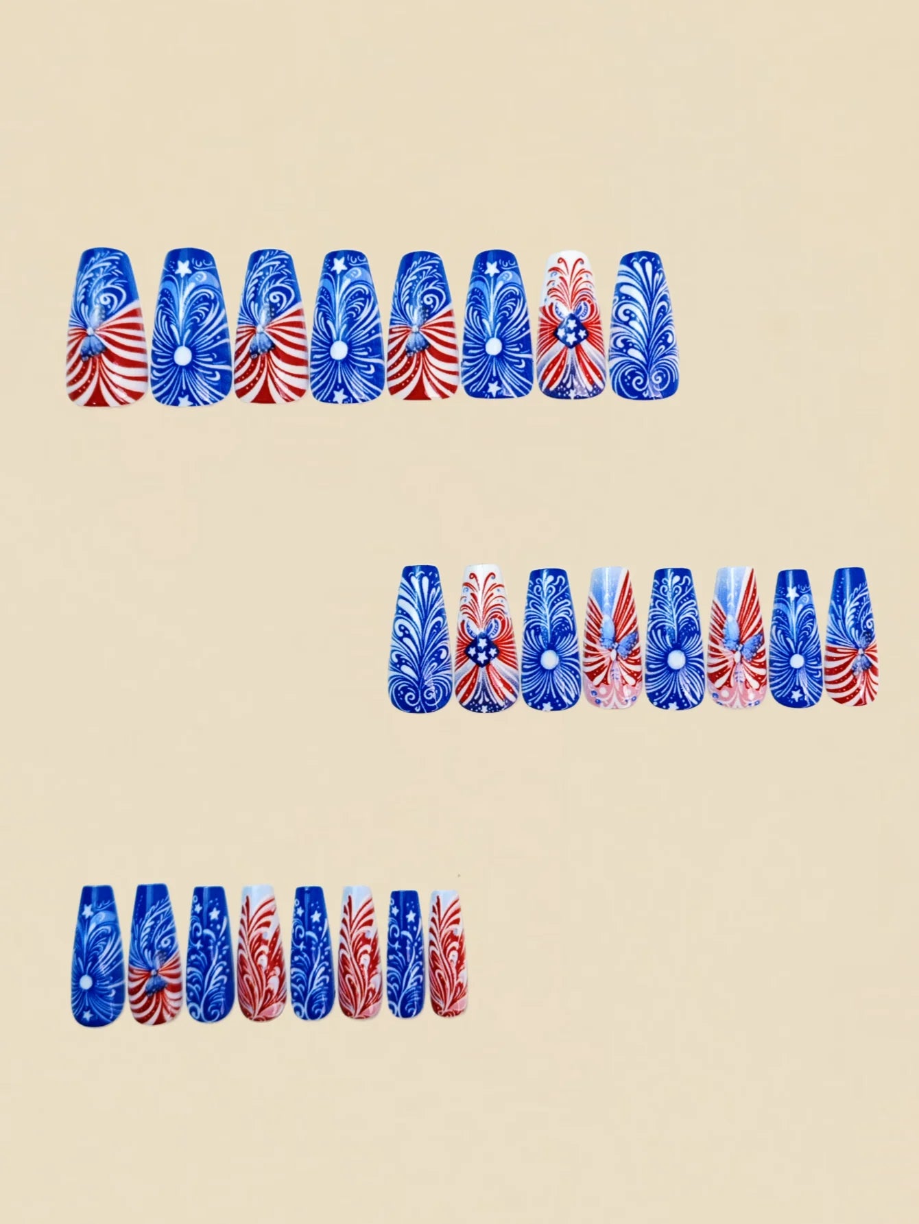 Blue Star Ballet Press-On Nails