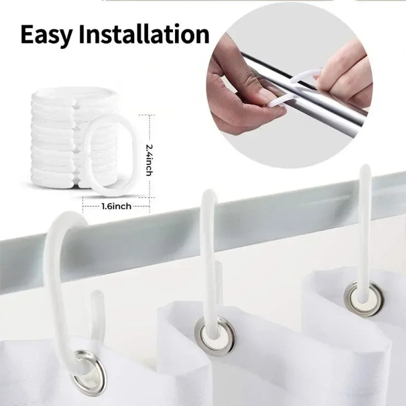 Shower Curtains Moden Home Decorative Bathroom Curtains For Bathroom Waterproof Mildew Proof PE EVA Self-crop Fabric Shower
