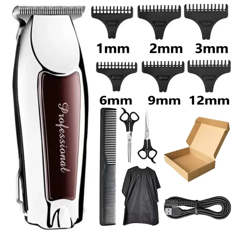 Hair Clipper Cordless Hair Cutting Machine Electric Hair Clipper Professional Haircut Barber DLC Blade Trimmer for Men Clippers