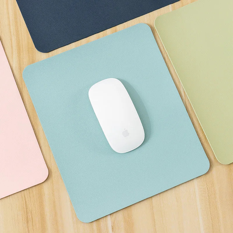 Small PU mouse pad Non-Slip Gaming Desktop Leather Mouse Pad Waterproof Anti-Scratch Easy To Clean Mat For PC Laptop Desktop