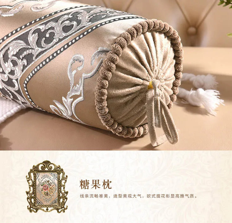 Fundas de almohada cilíndricas europeas para caramelos, fundas de almohada para el cuello para adultos, fundas de cojín de trigo sarraceno, funda de almohada cervical ortopédica