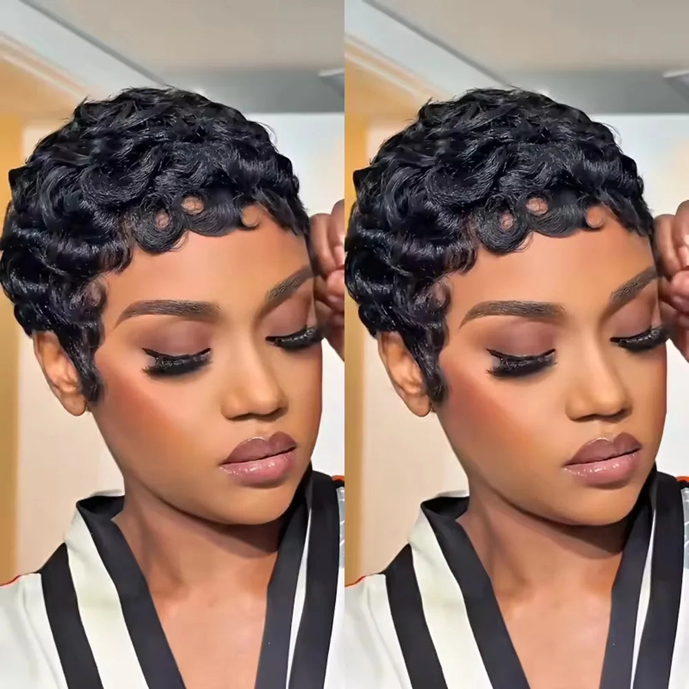 Curly Pixie Wig (250%)