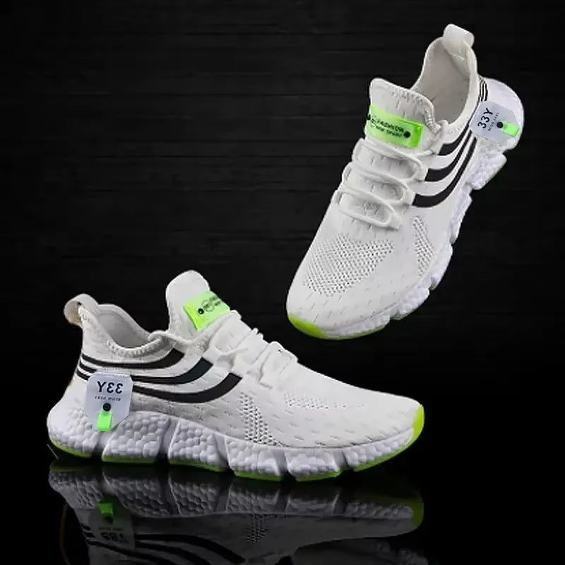 Men's Walking Shoes with Comfortable  Fashionable Grid Design Versatile Lightweight Breathable Anti Slip Outdoor Training Shoes