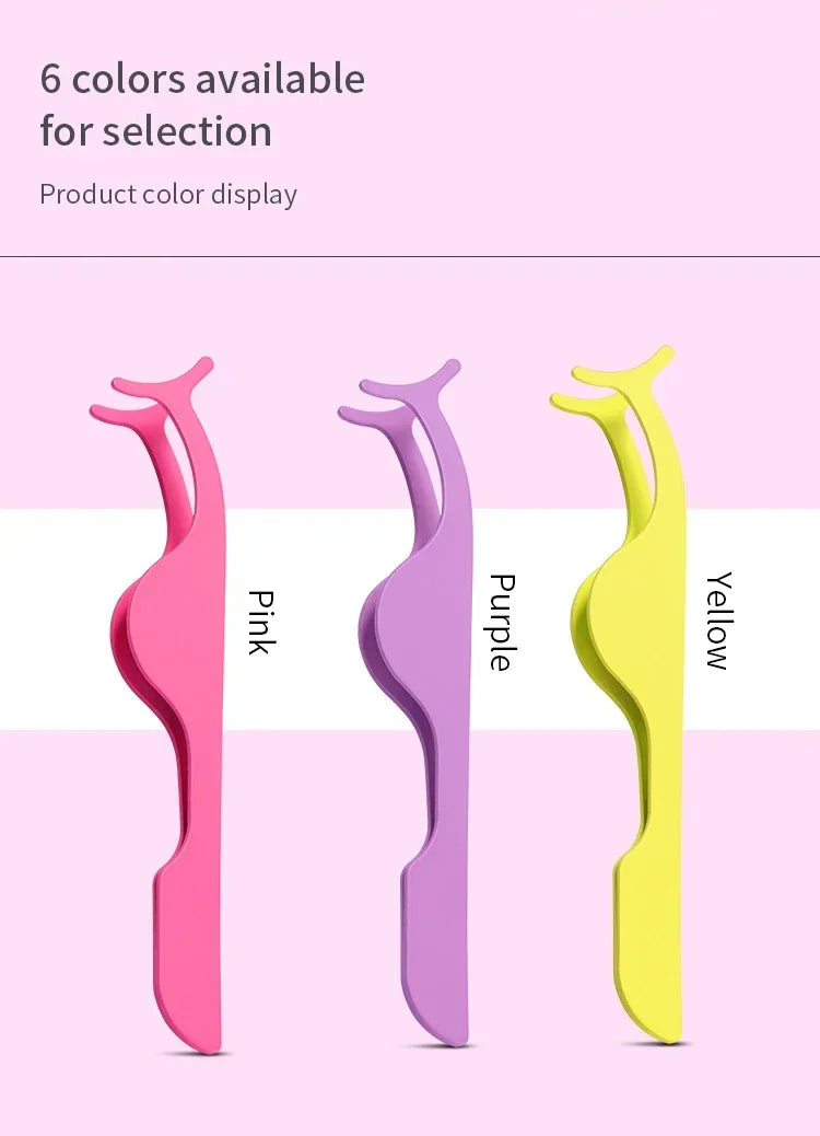 Sminkeverktøy 1 stk. falske øyevipper pinsett falske øyevippeapplikator hjelpekrøller minkøyevipper profesjonell pinsettverktøy