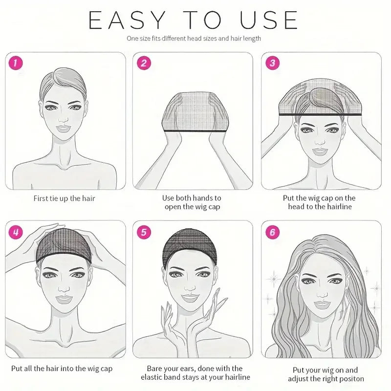 Women'S Wig Caps High Elasticity Nylon Thin and Supple for Wigs and Breathable Hairpieces Hair Netting for Wigs