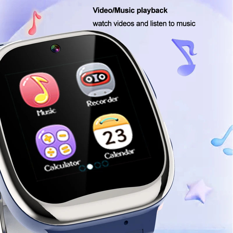 Kids Smart Watch With 26 Game Music MP3 Player Video HD Selfie Camera Calculator Flashlight Recording Pedometer Watch Boys Girls