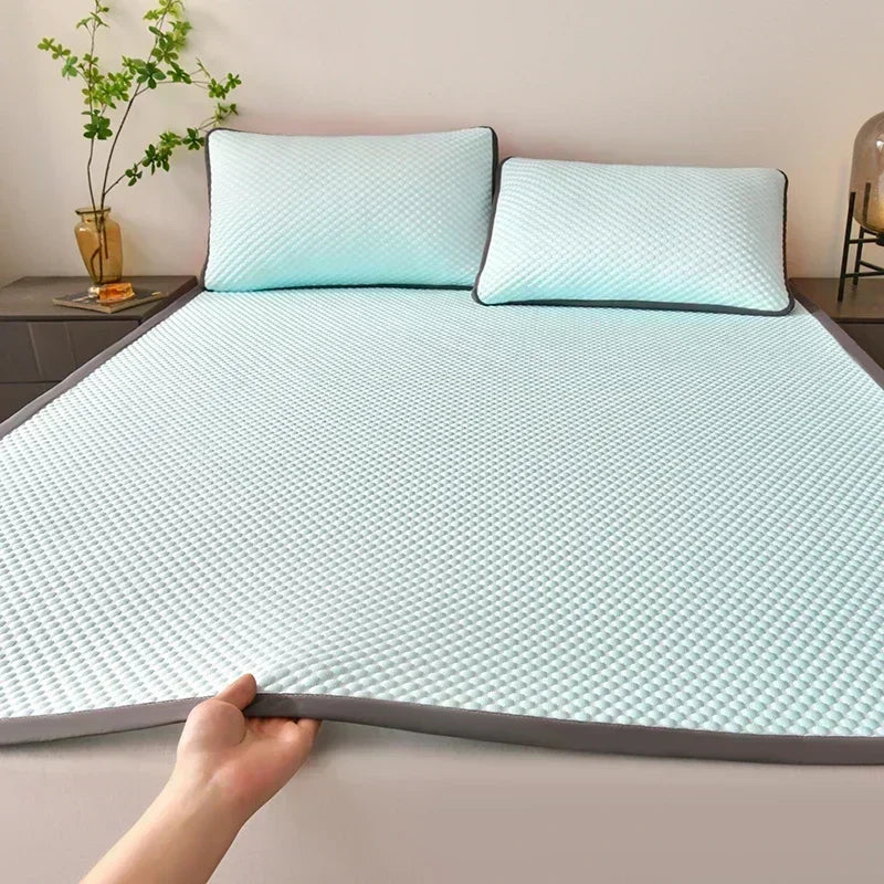 Cooling Mattress Smooth Air Condition Comforter Lightweight Cushion Cool Feeling Fibre Skin-friendly Breathable Mat Pad 1Pc