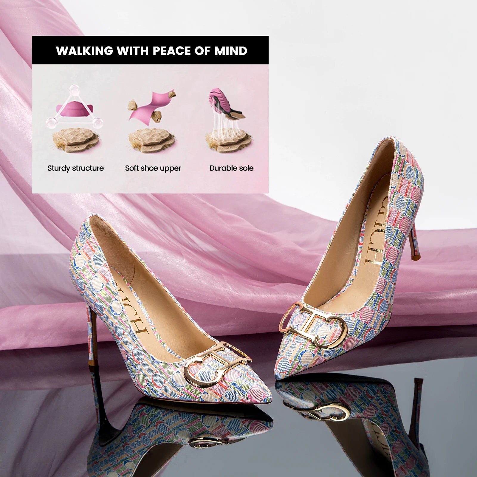 women's shoes high heels Luxury brand business casual single shoes fine high heel pointed head