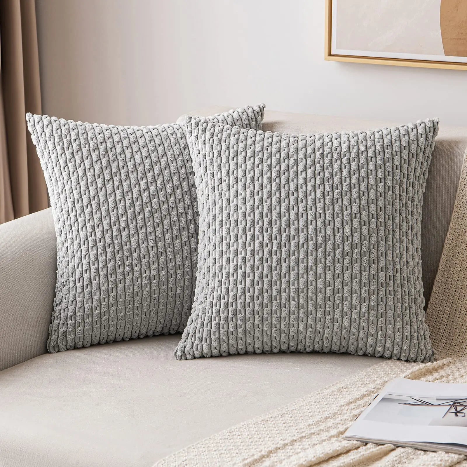Funda de cojín de 45x45cm de alta calidad, decorativa, para sala de estar, funda de almohada para sofá, funda de cojín para el hogar