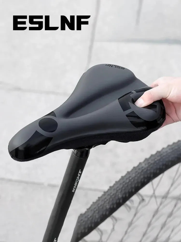 ESLNF Gel Soft Bike Anti-slip Waterproof Saddle Cover Cushion Padded Sport Bicycle Outdoor Shock Absorption Padded Seat Cover