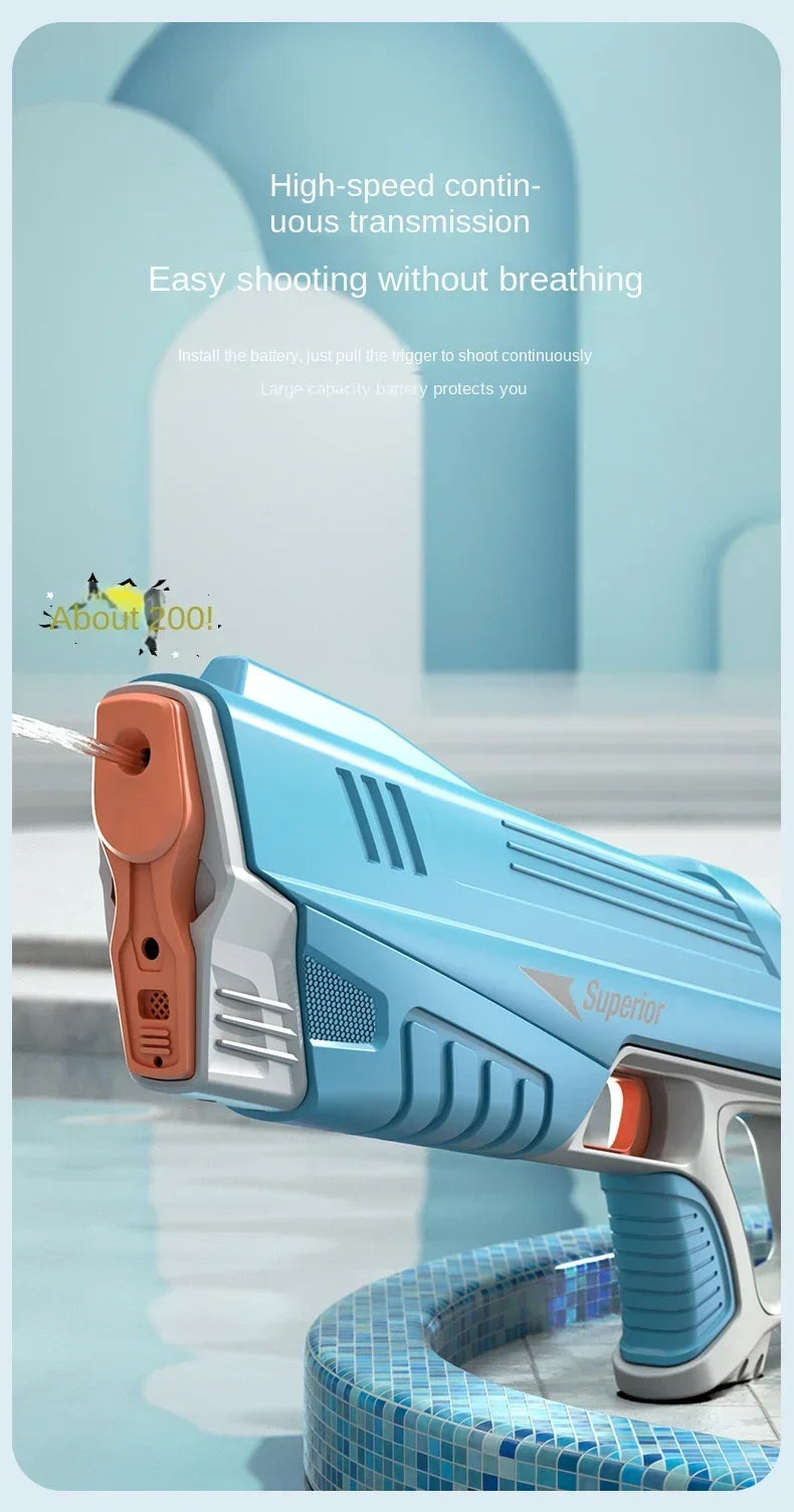 Electric Water Gun Toys Bursts Children's High-pressure Strong Charging Energy Water Automatic Water Spray Children's Toy Guns