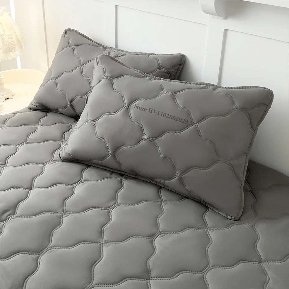 Bedspreads Cover Fitted Bed Sheets Waterproof Mattress Coverlets Elastic Band Protector Pads for Single/Double/King/Queen Bed