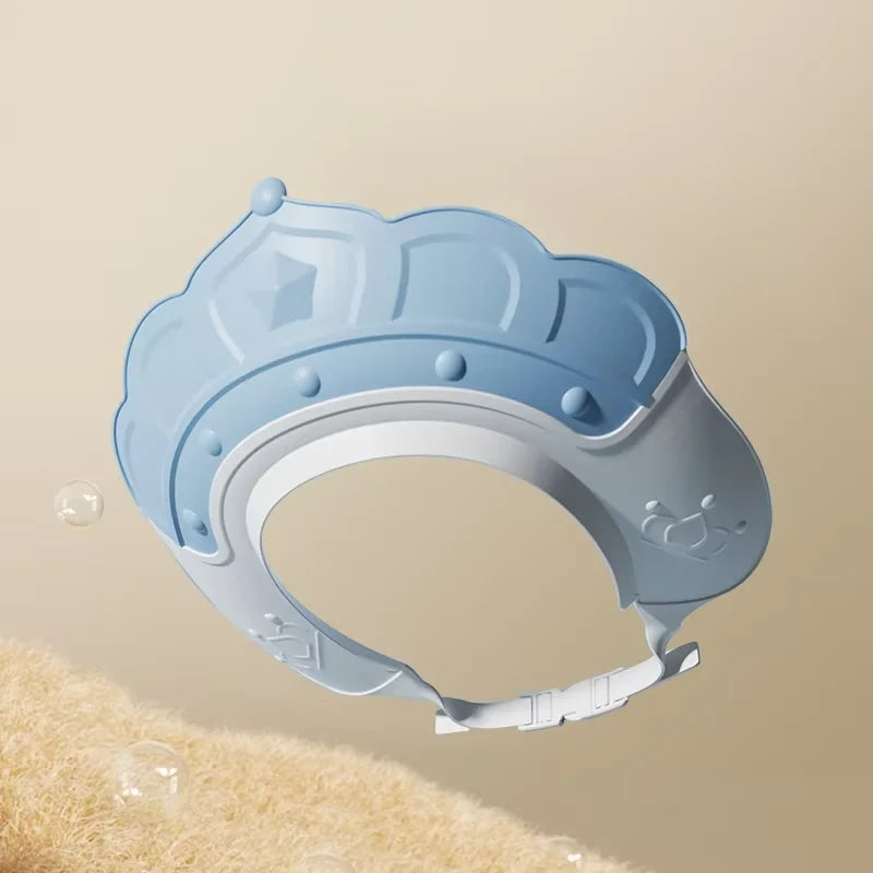 Gorros de baño para bebés, protectores de oído infantiles, gorro de ducha para niños, protector de cabeza para baño, gorro de ducha ajustable para lavar el pelo