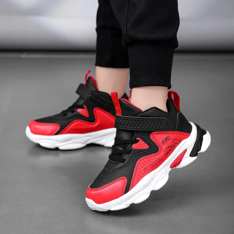 New Youth Leather Face Seasonal Outdoor Sports Shoes Basketball Shoes