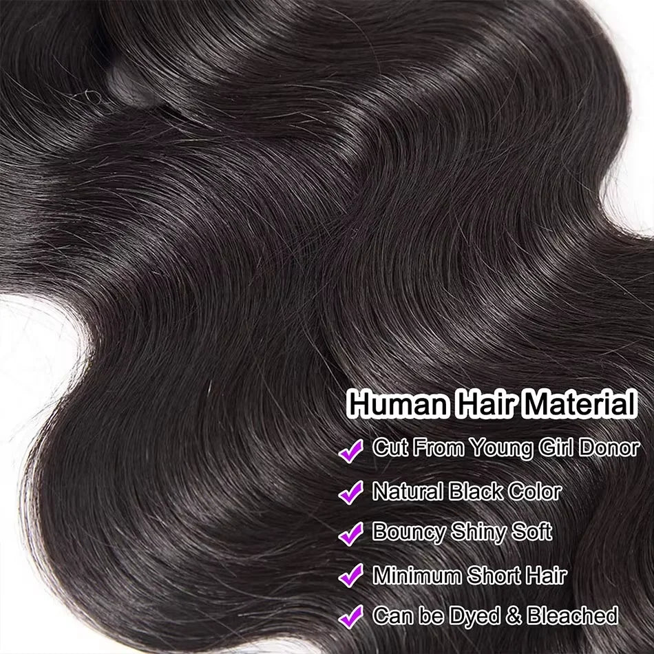 14A 40 50 Inch Brazilian Body Wave Bundles Human Hair 4 5 Pcs Remy Weave 100% Raw Human Hair Bundles Extensions For Black Women