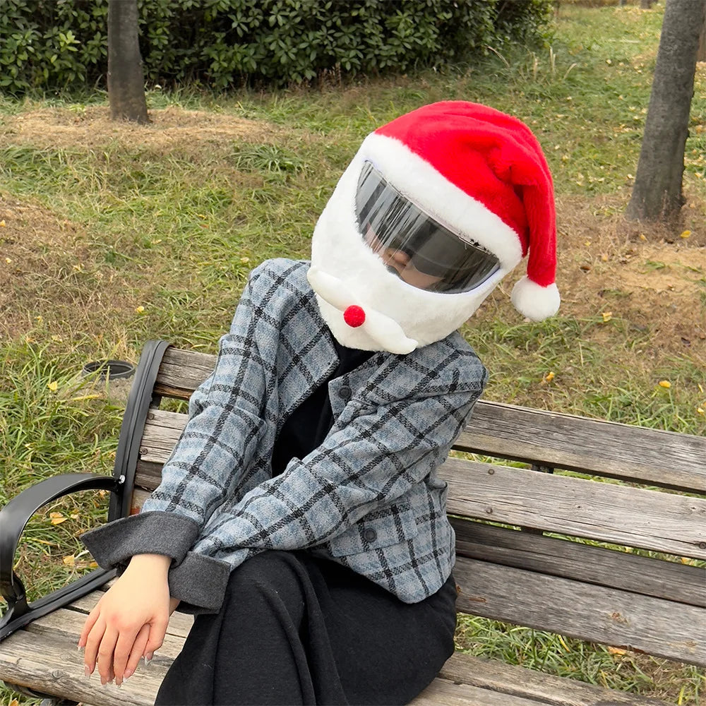 2025 New Motorcycle Helmet Hat Full Helmets Christmas Cap Gift Cover Motorbike Funny Heeds Crazy Case crash Outdoor Personalized